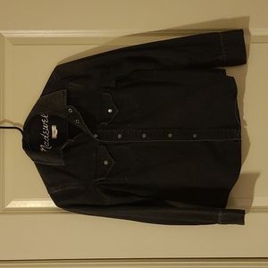 Madewell black Jean style shirt.